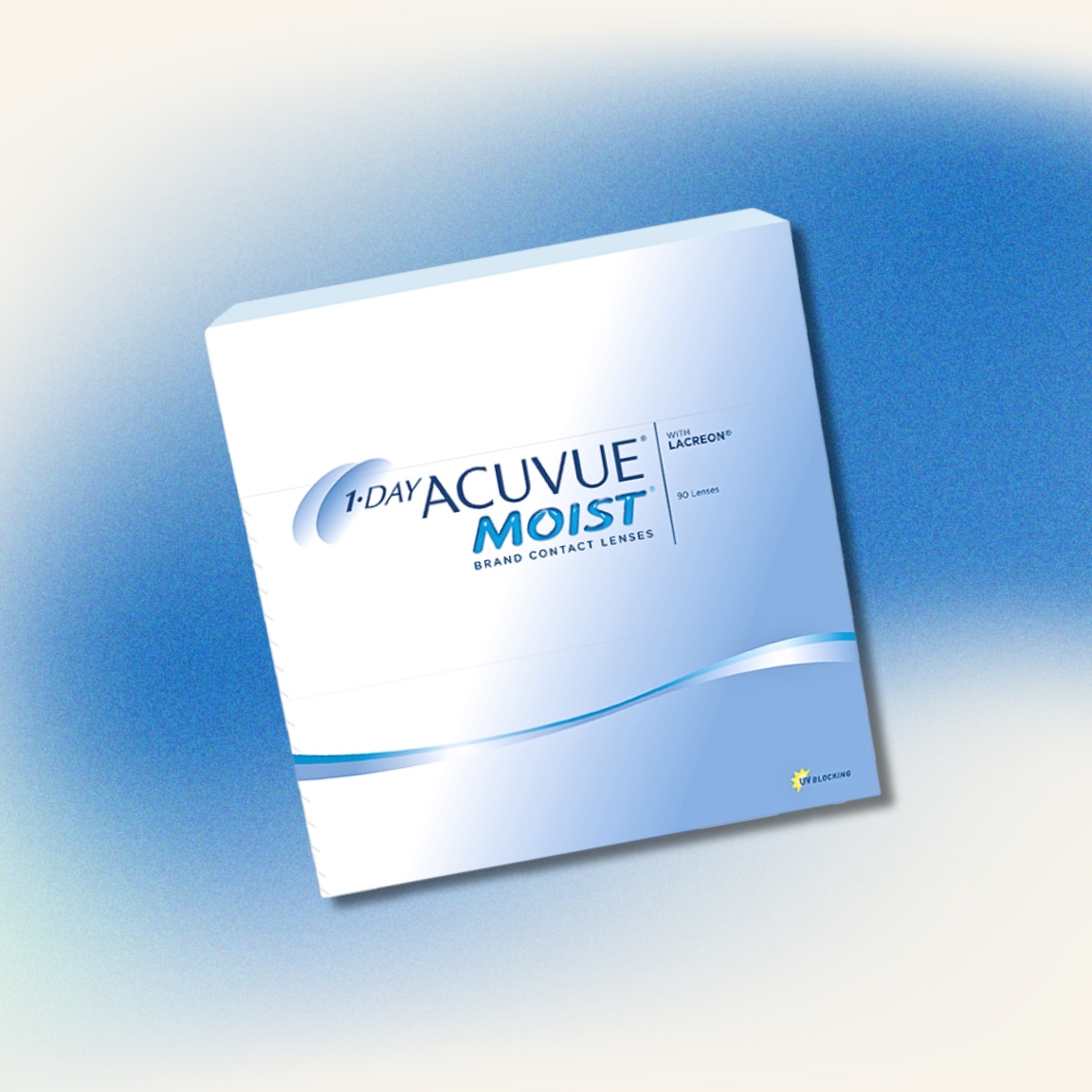 1-Day Acuvue Moist contact lens packaging