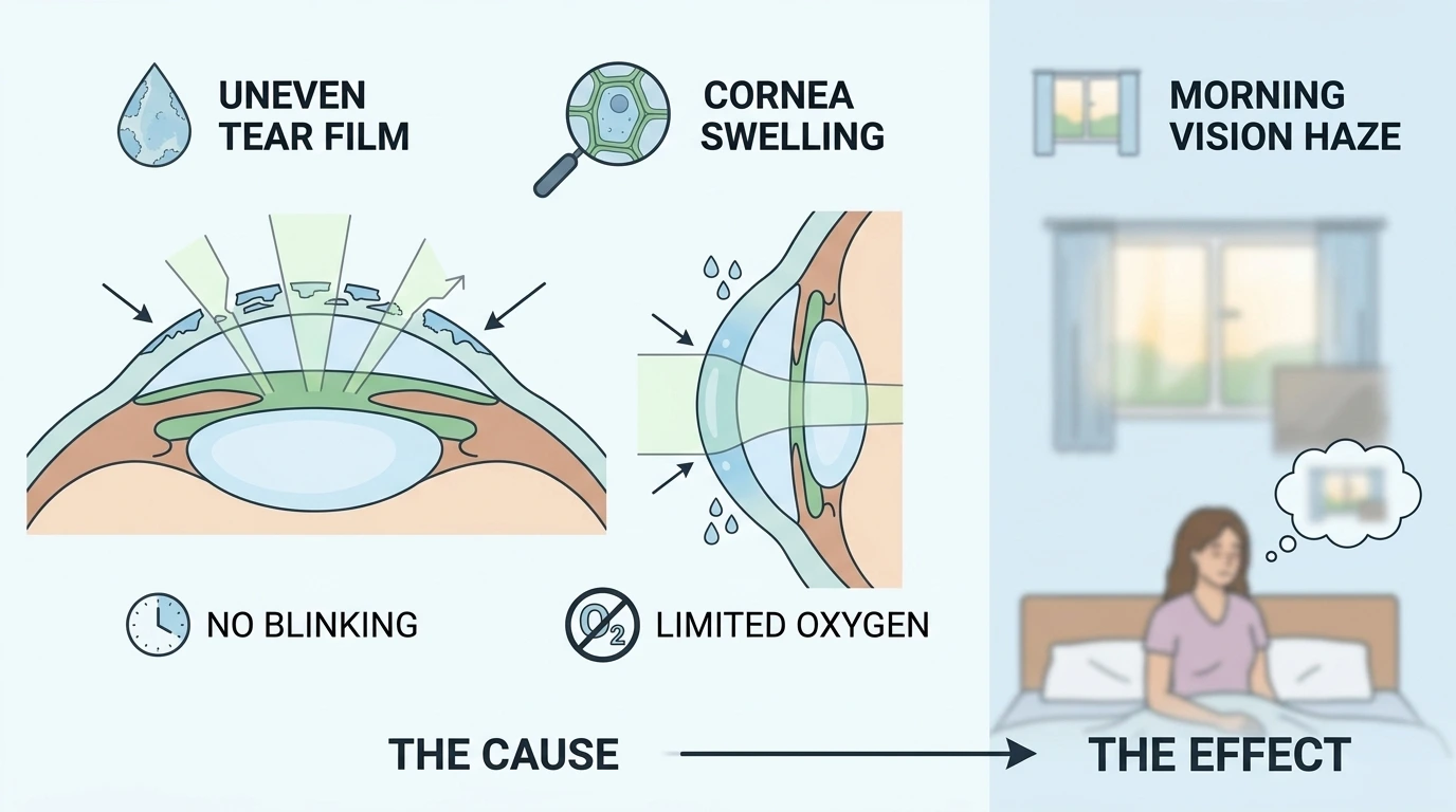 Blurry vision infographic