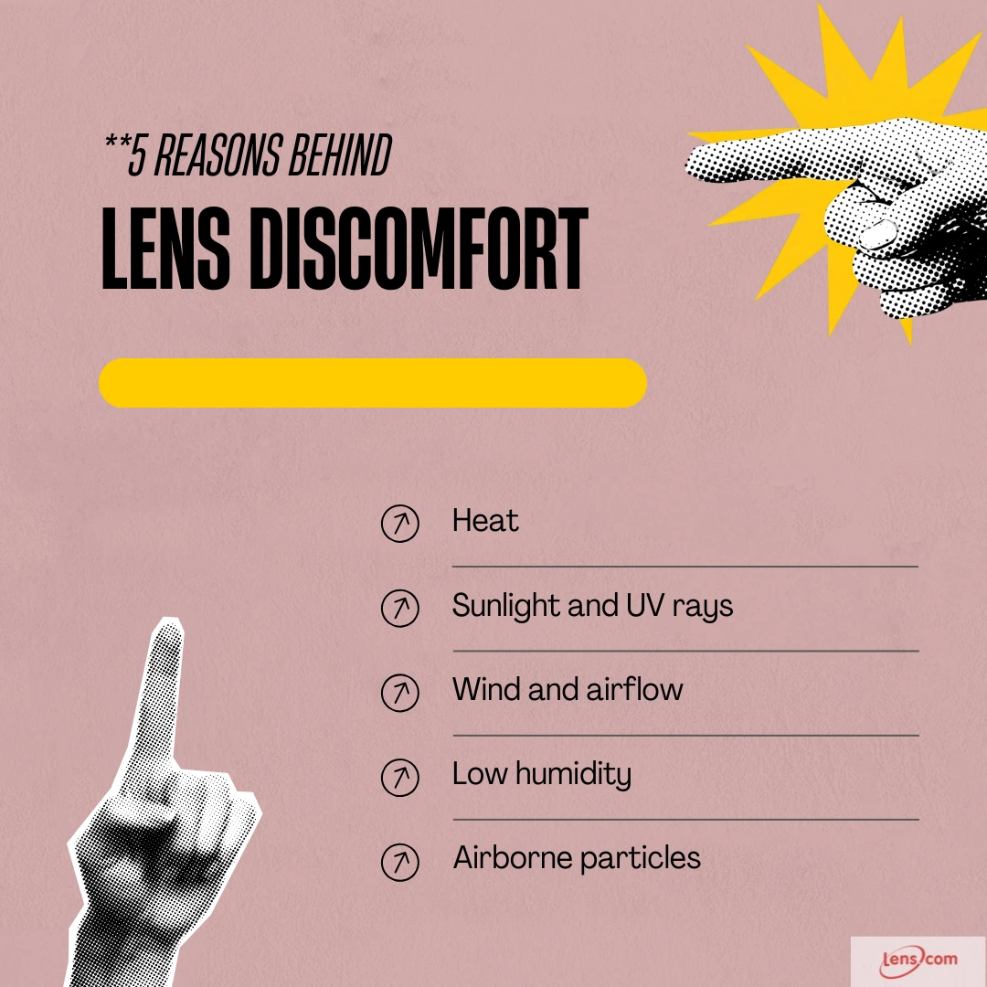 Contacts discomfort reasons