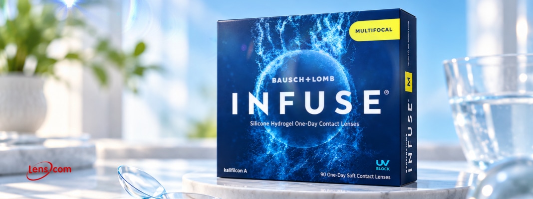 Bausch + Lomb INFUSE One-Day Multifocal contact lenses in 90-pack packaging