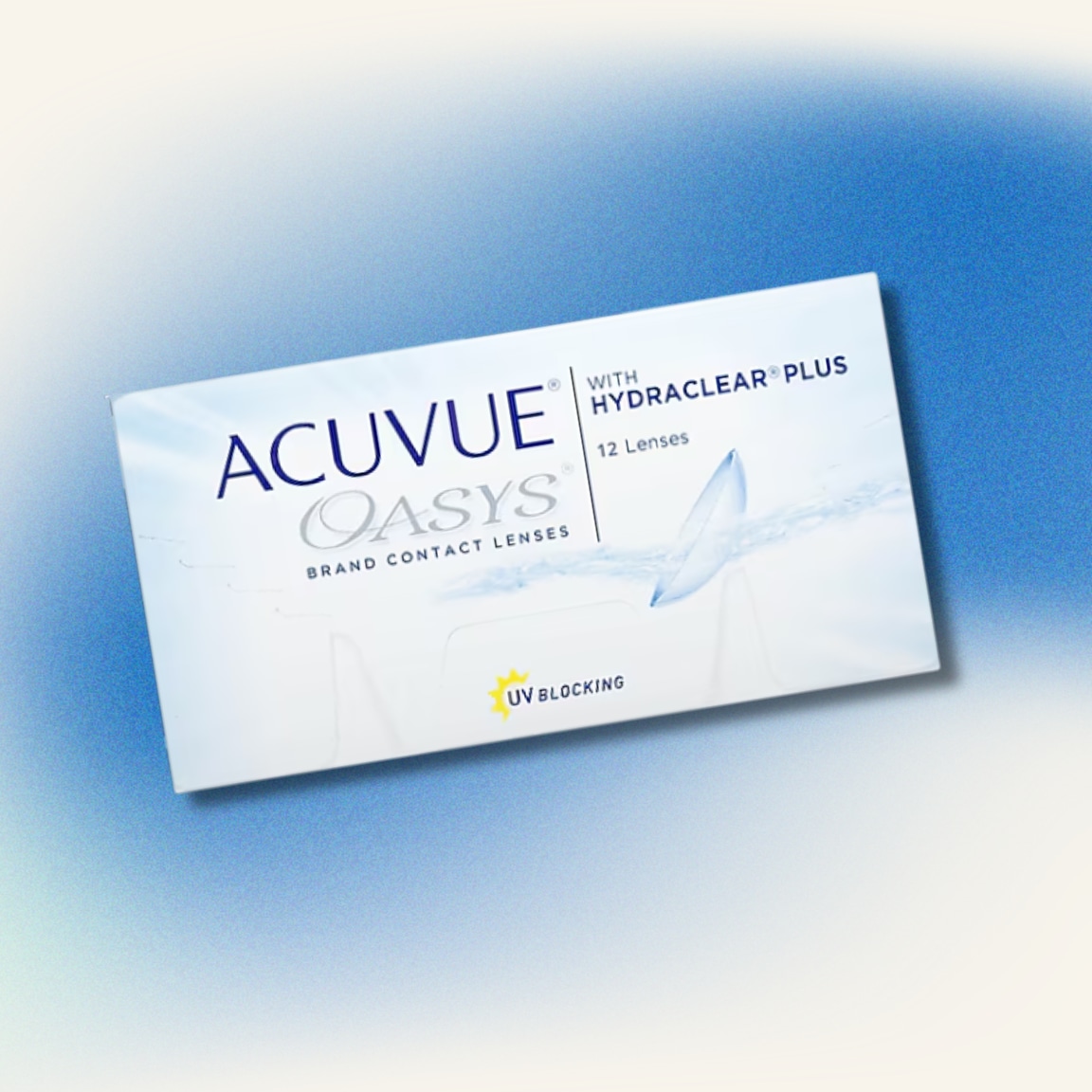 Acuvue Oasys contact lens packaging