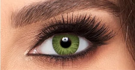 contact lens color: Gemstone Green