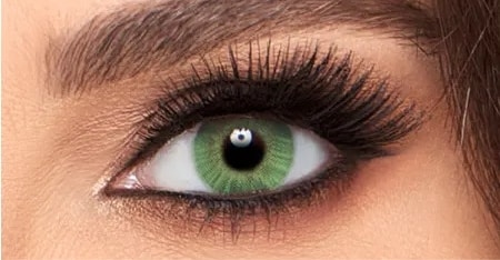 contact lens color:  Green